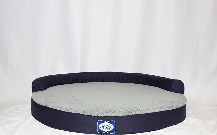 Amazon | Sealy Zen プレミアムラウンド犬用ベッド Lサイズ