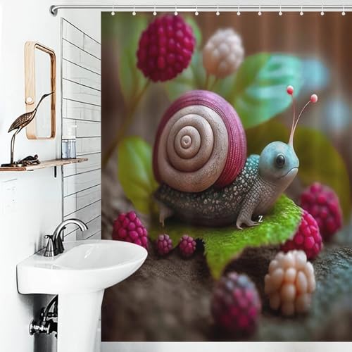 Rideau de douche imperméable et lavable avec 12 crochets