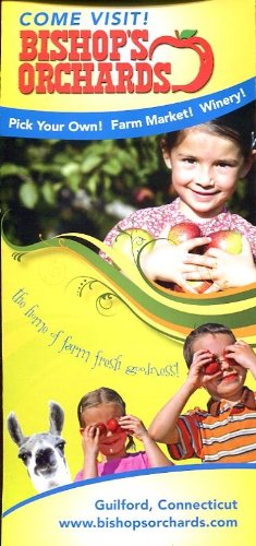 BISHOP'S ORCHARDS GUILFORD CONNECTICUT BROCHURE /PICK YOUR OWN /WINERY /DETAILS+