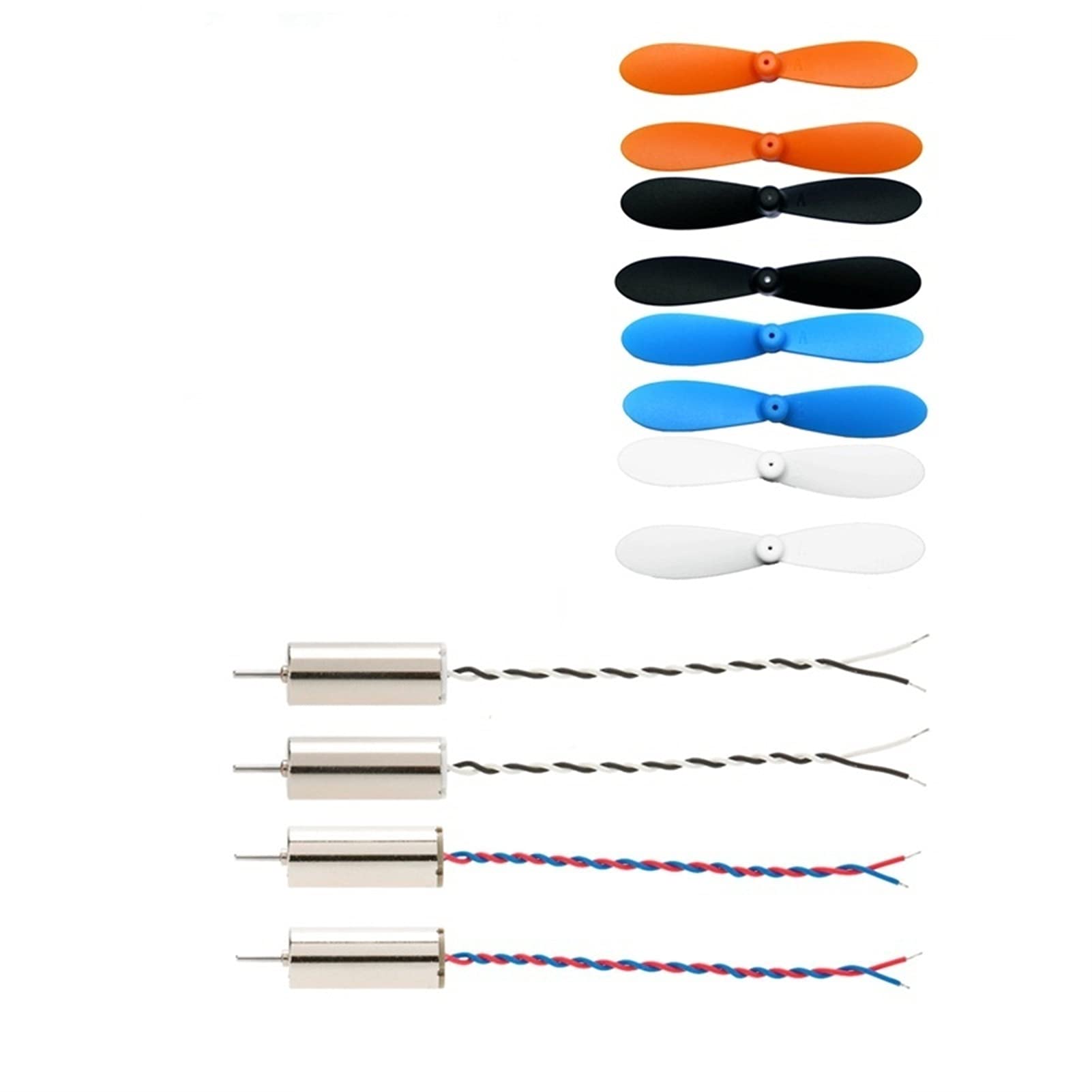 XUSUYUNCHUANG Spare Parts Propeller Blade for E61 Mini Drone E61HW Mini Drone E61 Mini Quadcopter E61HW Mini Quadcopter Accessories Drone Accessories (Color : 4motor 8blades)