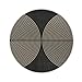 Lahome Modern Rainbow Round Washable Rug, 3ft Circular Indoor Outdoor Entryway Patio Rug, Farmhouse Non Slip Non Shedding Small Round Carpet for Bedroom Porch Living Room Decor