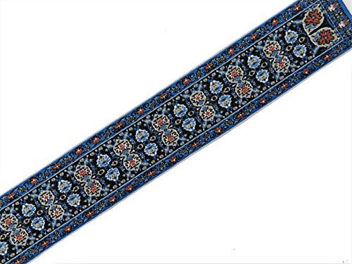 Melody Jane Dolls House Woven Stair Carpet Runner Blue Beige Red 1:12 Flooring