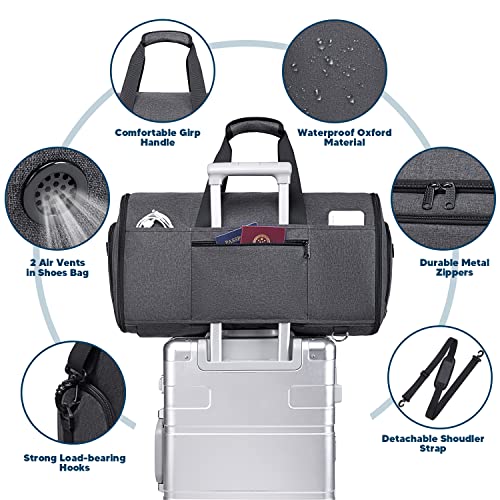 Vessgra 4-in-1 Convertible Garment Duffel
