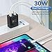 Dual USB Charger, 2-Pack Quick Charge 3.0 Wall Charger Power Adapter, Dual A Port 30W QC3.0 Fast Charging Block Compatible for iPhone 17 16 15 14 13 12 11 Pro Max/Pro/XR/8/7/6/Plus,Samsung,Android