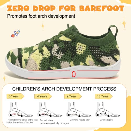 Image of LeIsfIt Toddler Shoes Girls Boys Wide Shoes Kids Zero Drop Minimalist Sneakers Barefoot Slip on Tennis Sneakers