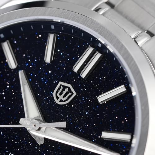 Image of watchdives WD0003C Elementum Original Design Men Watch VH31 Sweep Second Quartz Watch 36mm Sapphire Crystal Luxury Wristwatch 100m Waterproof Stainless Steel
