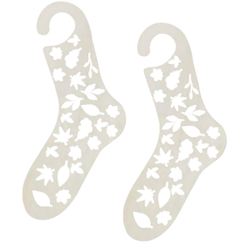 Oulensy Wooden 2Pcs Handmade Knit Socks Form Diy Handmade Sock Blockers For Knitting Yarn Crafts Household Knitting Tool