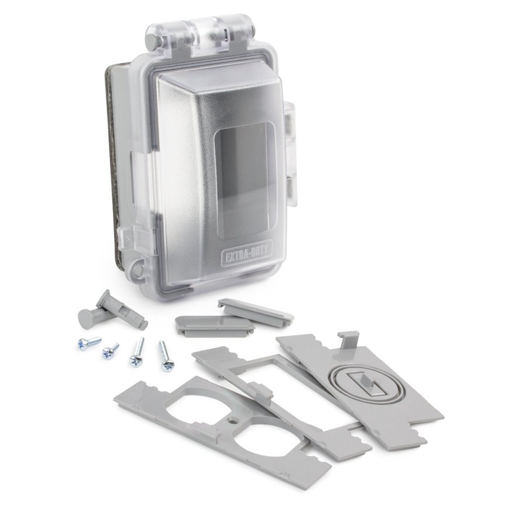 Taymac SB375S 1g Weatherproof Box (3) 3/4 In. Outlets - Gray | OneSource Distributors