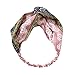 Produktbild VENMO Mode Frauen Turban Knot Headwrap Twisted Verknotet Elastische Haarband Bohemian-Stil Stirnband Blumenstirnband Haarband Kopfband Garten Floral Sport Head Warp Haarband elastische Stirnband (D)