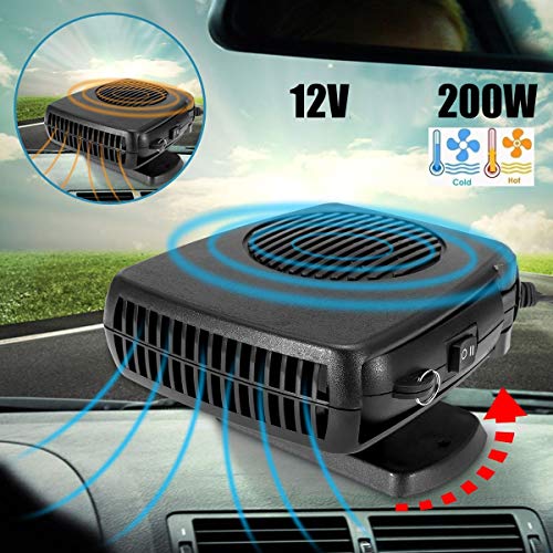 DEALPEAK Portable Car 2 in 1 Cooler & Heater Fan Vehicle Electronic Air