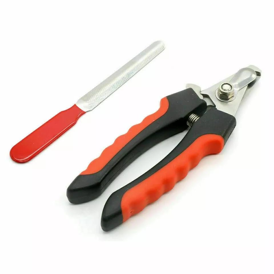 FATASH Pet Nail Clipper with Safety Lock & Free Nail File
