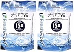 Fresh Flow W10311524 Air Filter Cartridge for Whirlpool Refrigerator's 2-Pack