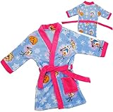 alles-meine.de GmbH Fleece - Frottee _ Bademantel - Disney die Eiskönigin - Frozen - BLAU - 1 bis 2 Jahre / Gr. 86 - 92 - Microfleece / Microfaser - für Kinder / Jungen & Mäd..