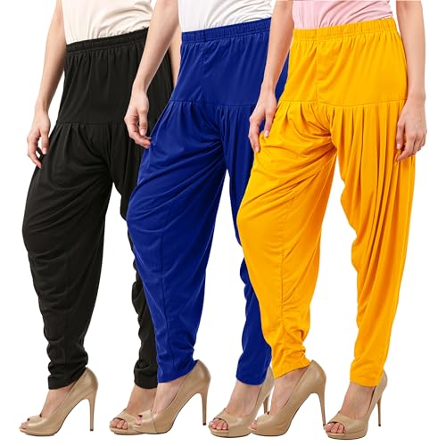 Image of Buy That Trendz Patiala Salwar for Women Relaxed Fit Viscose Patiyala Salwar Harem Bottom Pants