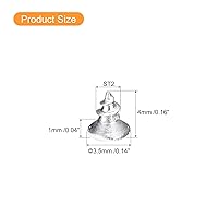 Vista 2 de uxcell Tornillos blancos ST2x4mm Tornillos autorroscantes, 100 tornillos Phillips de cabeza plana para madera para carpintería