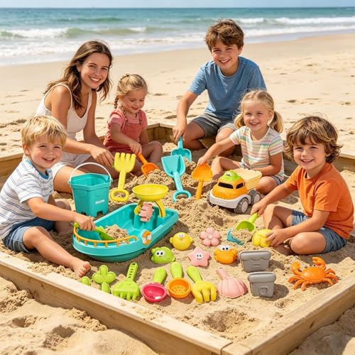 Exploration amusante et creusage de sable avec kit complet 25 pièces