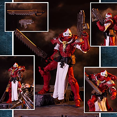 Mcfarlane Toys Warhammer 40,000 Adepta Sororitas Battle Sister (The Order Of The Bloody Rose) 7" Action Figure #TOP7