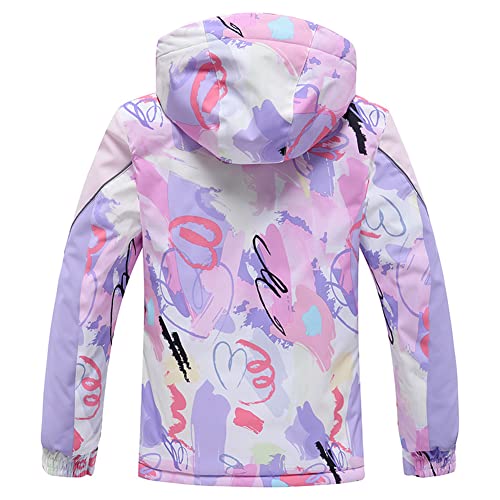 Image of Girls /Boys Snowsuits Hooded Insulated Windproof Winer Coats Ski Jacket Snow Pants Set