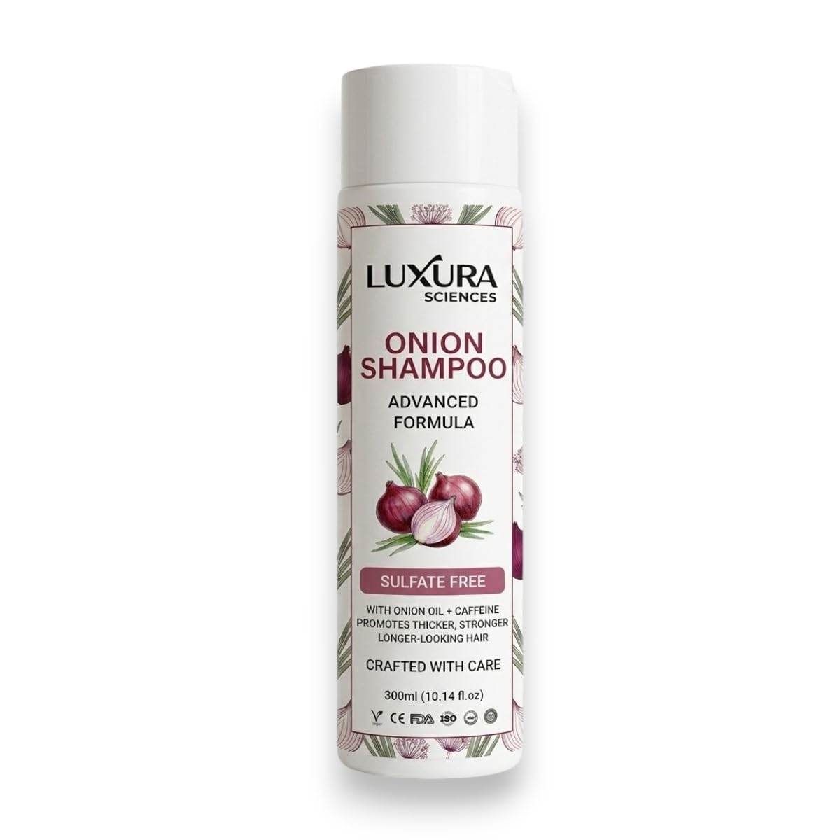 Luxura Sciences Onion Oil Shampoo For Hair 300ML Sulphate Free Gentle Cleansing No Parabens No Silicones No Colorants Nourishing Formula Reduces Hair Fall-image-30