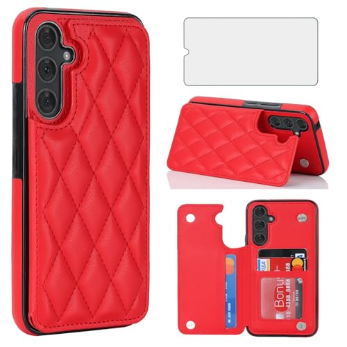 Étui portefeuille Samsung Galaxy M14 5G Asuwish écran protégé anti-vol