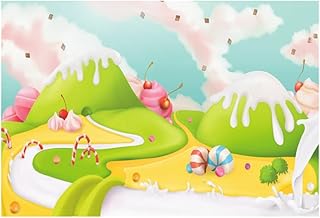 ULTNICE Banner de fundo de festa de aniversário doce para decoração de festa de doces adereços de foto de fundo de chá de bebê