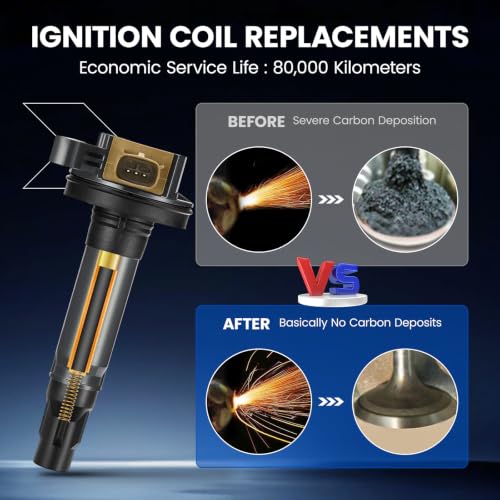 Image of 6 Ignition Coils Pack - Fix Misfires for Ford F-150 /Explorer /Flex /Transit & Lincoln MKS /MKT /Navigator (3.5L V6) - Repl. UF646 /BL3Z12029C