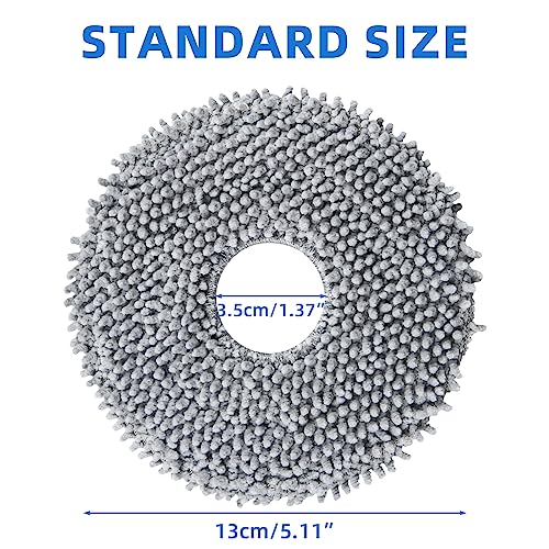 Image of 8 Pack Mop Pads for Roborock QV 35A /35S /Qrevo S5V /S Pro /Saros 10R Vacuum | for Roborock Q Revo /Qrevo S /Pro /Plus /Master /Slim /Curv /CurvX /Edge Robot Vacuum, Spin Cleaning Pads Replacement Accessories Set