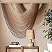 Macrame Wall Hanging Dip-Dye Boho Home Decor Fiber Wall Art Craftsmanship Bedroom Livingroom 57" W x 39" L