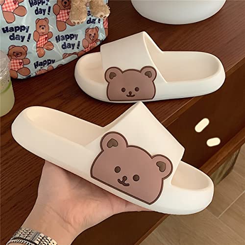 Kawaii Bear Slipper Cute Home Slide Cloud Slides Extra Soft for Beach Bathroom Women Teen Girls3