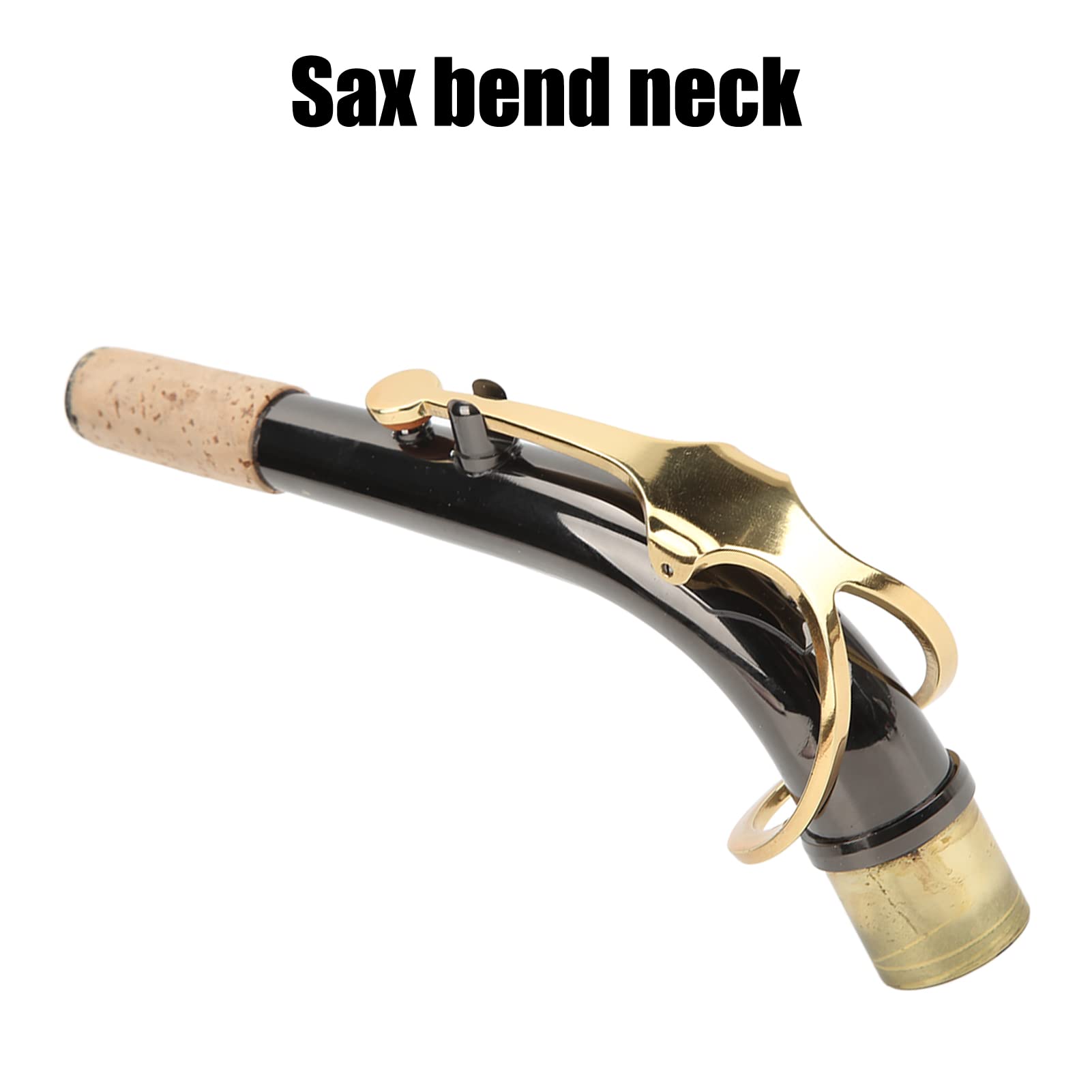Sax Bend Neck, Accessorio per Sassofoni in Sughero in Metallo Nichelato per Sassofono Contralto