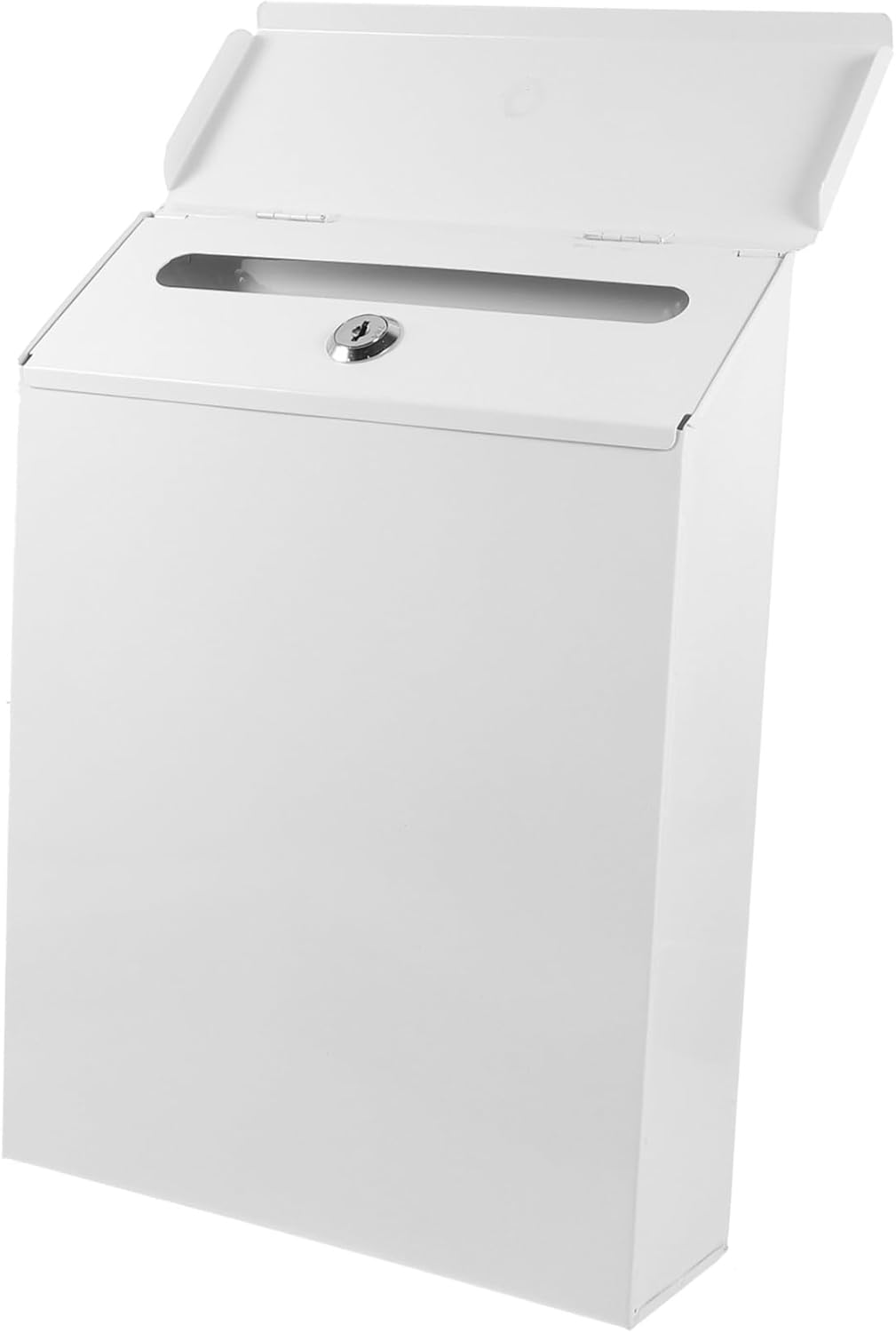 Outdoor Wall Mount Locking Post Box Retro Style Mailbox Iron Suggestion Box Home