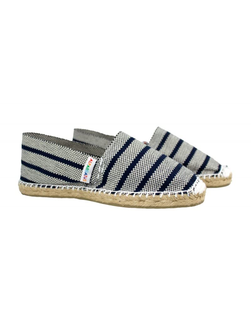 Espadrillas unisex con motivo a righe - realizzate a mano in Spagna