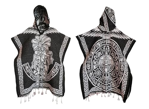 Mexican Handmade Children's Gaban Poncho With Hat2