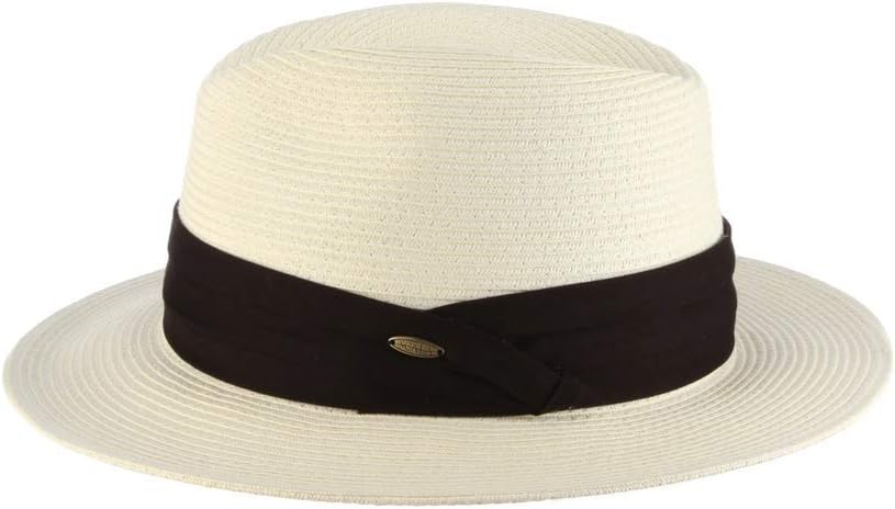 Scala Men's Paper Braid Safari Hat with Black Band - Image 3