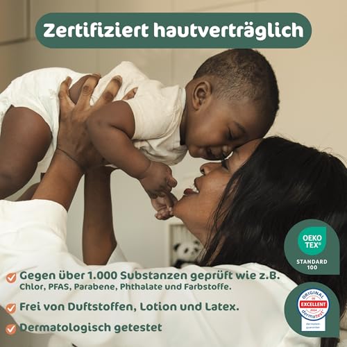 Naty FreeMovers Baby Pants Windeln | Windelhöschen zertifiziert hautverträglich | Weich & ohne Duftstoffe | Saugstark & Auslaufsicher | Dermatologisch getestet | Größe 7 (16+ kg) | 64 Stück