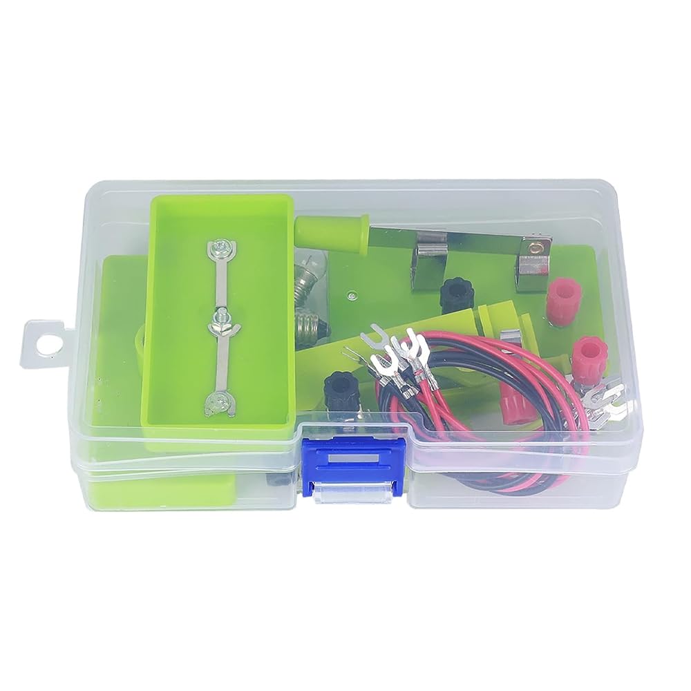AMERTEER Circuit Learning Kit for Kids | DIY Basic Electric Circuit Laboratory Experiments Beginner Circuit Learning Project with Experiment Equipment, Ideal For Teaching Series and Parallel Circuits