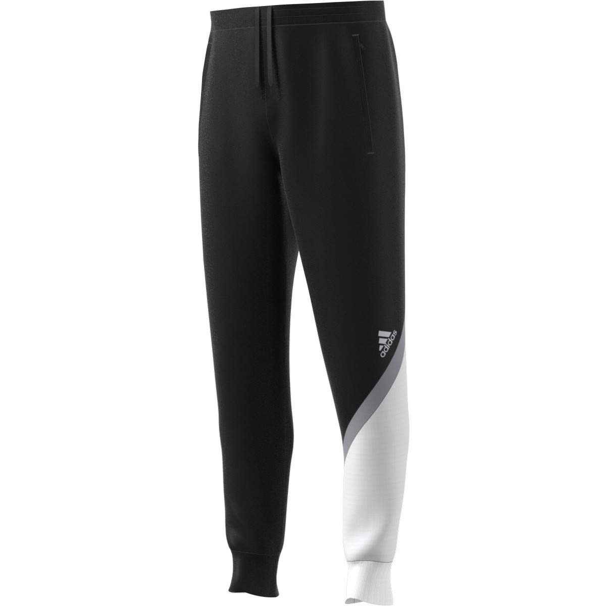 adidas Men's Tan Club Home Pants, Black/White/Black, Medium