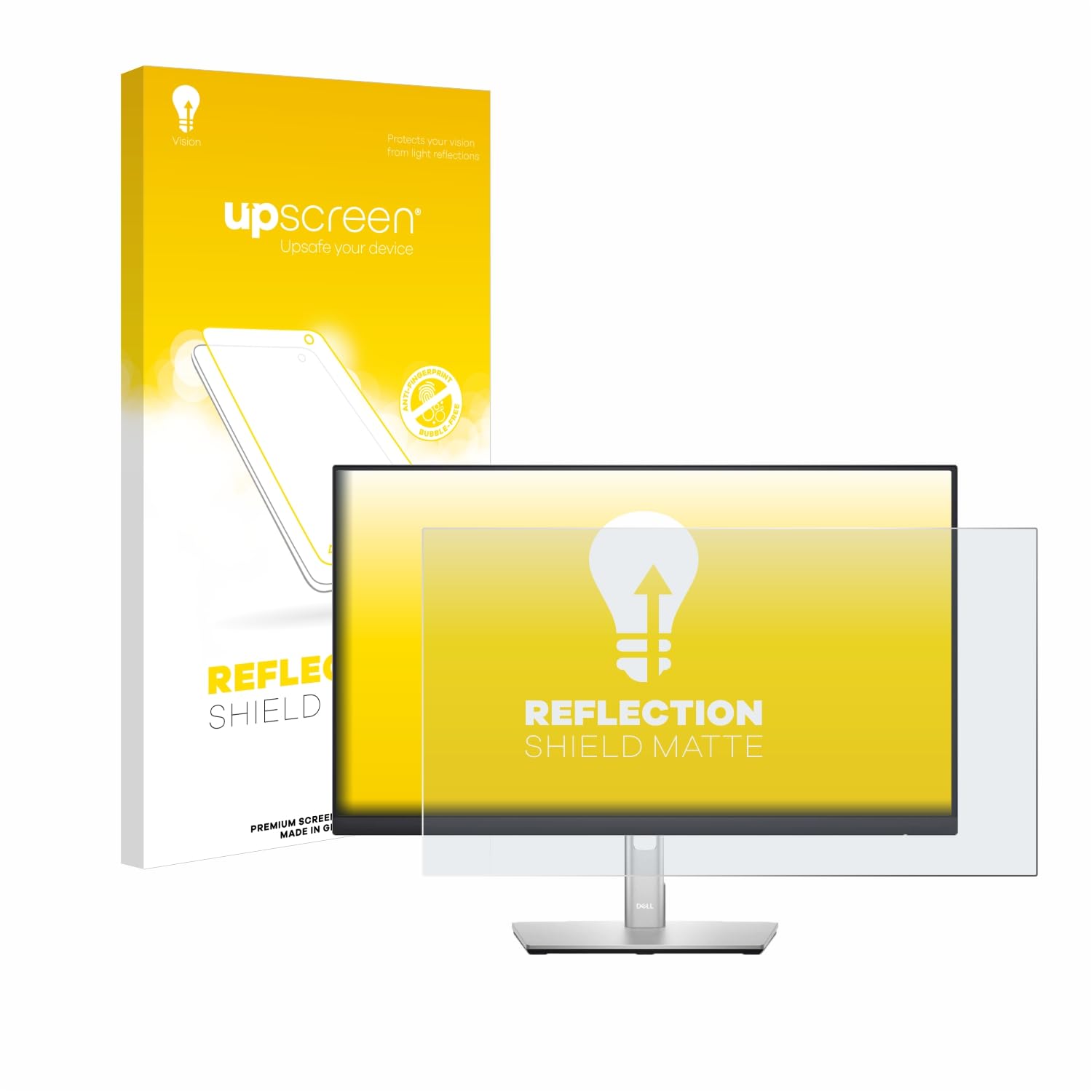 upscreen Schutzfolie für Dell P2422H | , Entspiegelter Displayschutz Made in Germany, Anti-Reflex Displayschutz-Folie Matt Anti-Fingerprint
