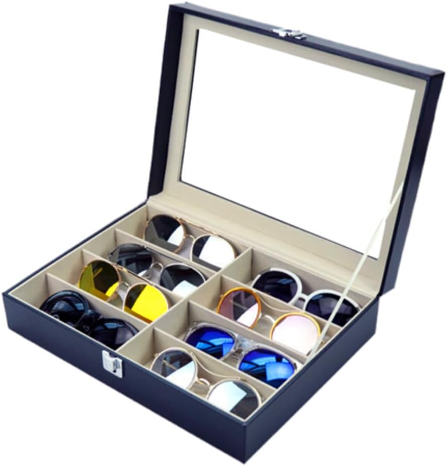 8 Slots Sunglasses Organizer Collector,...