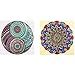 2 Pack 5D DIY Diamond Painting Set Special Shaped Diamond Painting Rhinestone Diamond for Home Wall Decor, Mandala Flower(16x16inch)