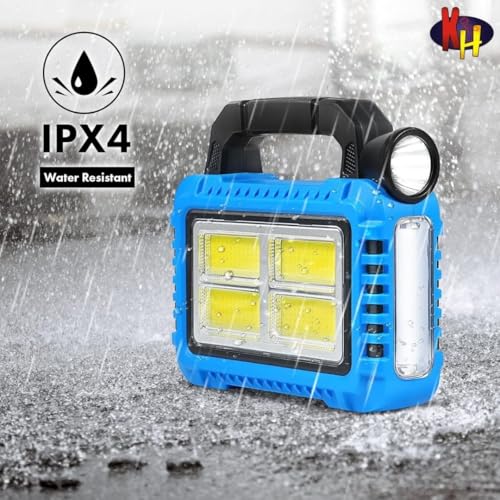 Image of kh Solar Camping Lantern Rechargeable LED Flashlight, USB & Solar Powered Lantern for Power Outages, Emergency & Hurricane Supplies, IP44 Tent Light with Phone Charging, Survival Camping Gear