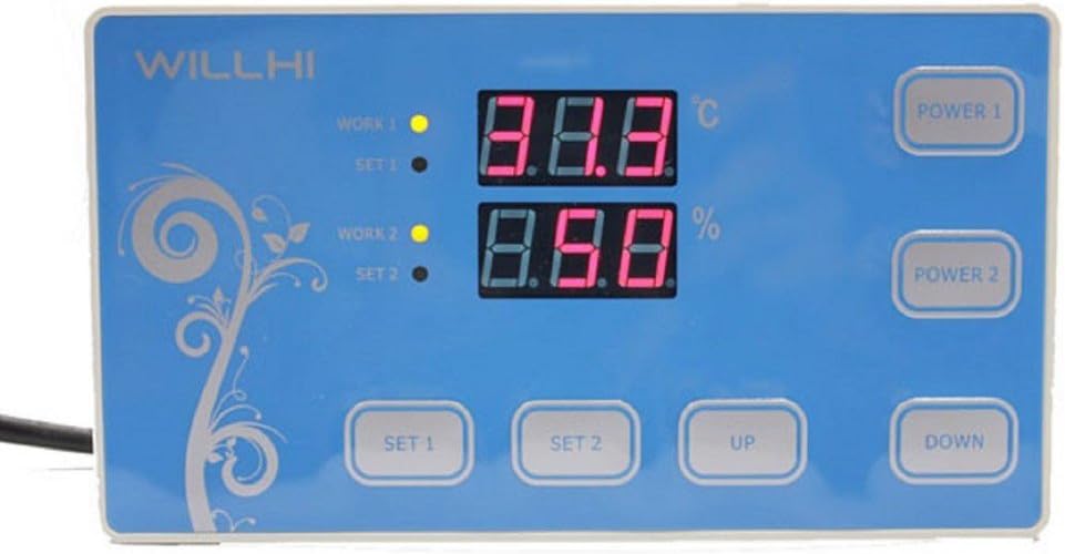 110V Digital Temperature And Humidity Controller Incubator Thermostat W/ sensor