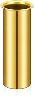 Brass Drain Tube 3-Inch for Transom, Splashwell, Livewell Or Baitwell Installation, Boat Drain Tube Plug