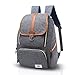 Produktbild ZMLSXU Retro Große Kapazität Rucksack Laptoptasche Reisetasche Wandern Rucksack Mode Männer und Frauen Rucksack Multi-Color-Auswahl (Farbe : Grau)