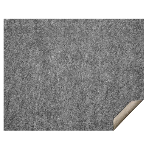 VEVOR sous-Tapis Antidérapant, Coussin de Protection de Tapis, 244x306 cm, Épaisseur 6 mm, Double Surface, Feutre Polyester + Latex, Gris, Zone de Couverture de 7-8...