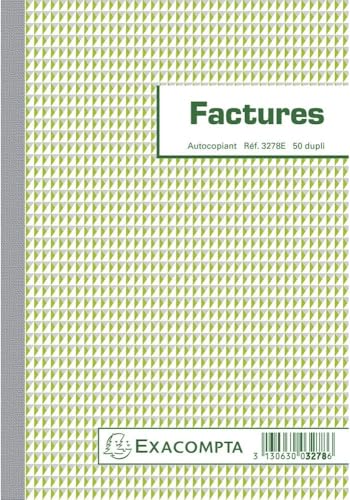 Manifold Factures Exacompta 3278AE carnet souche avec mention TVA