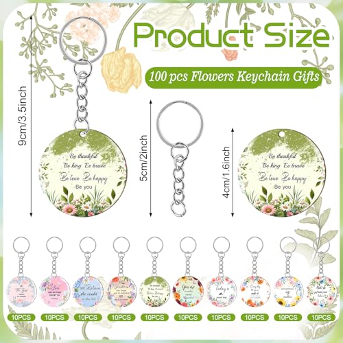 Image of clothmile 100 Pcs Bible Verse Keychains Christian Keyrings Marble Keychains Acrylic Religious Key Rings for Women