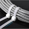 Cable Clamp Tie Set, American Clamp, Velcro Electrical Cable Tie, Ideal for Durable and Versatile Use, Organization and Regulation (100PCS ADVANTAGEOUS PACKAGE) (White, 2.5x100mm)