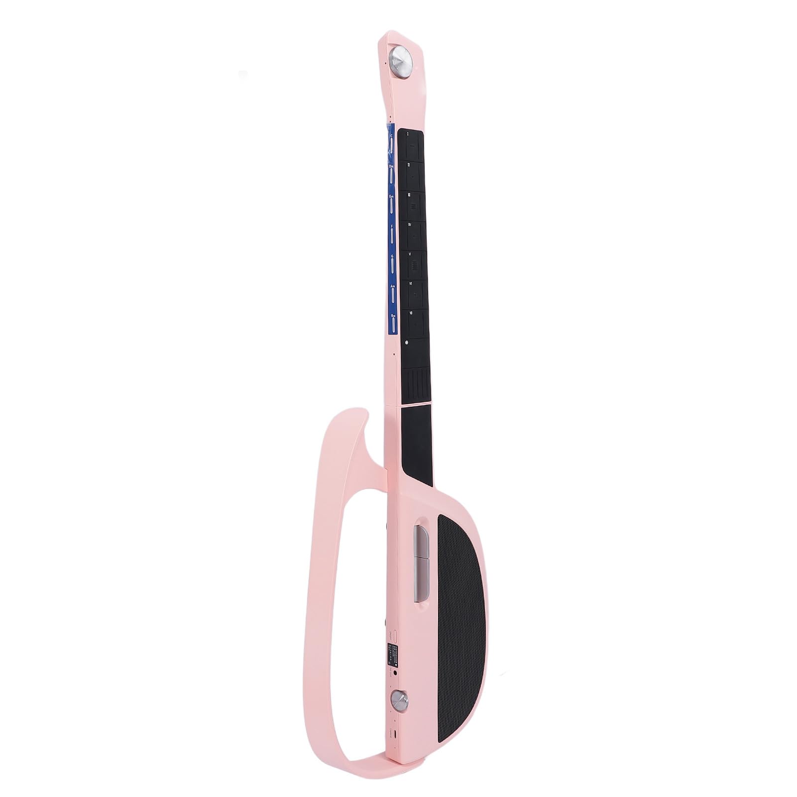 Chitarra Senza Corde, Chitarra Elettrica Acustica Senza Corde Innovativa, Chitarra da Viaggio Pieghevole Portatile C1, per Principianti, Adulti, Appassionati (Rosa)