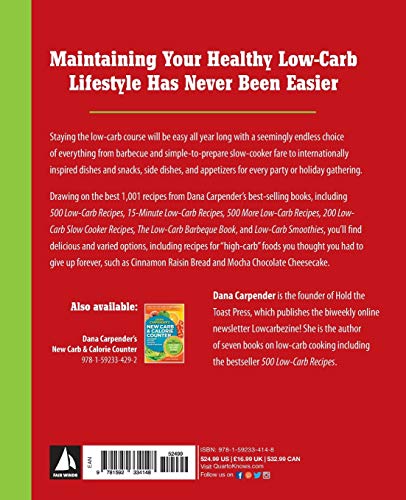 Fair Winds Press 3837084 1,001 Low-Carb Recipes: Hundreds Of Delicious Recipes From Dinner To Dessert That Let You Live Your Low-Carb Lifestyle And Never Look Back thumb #1